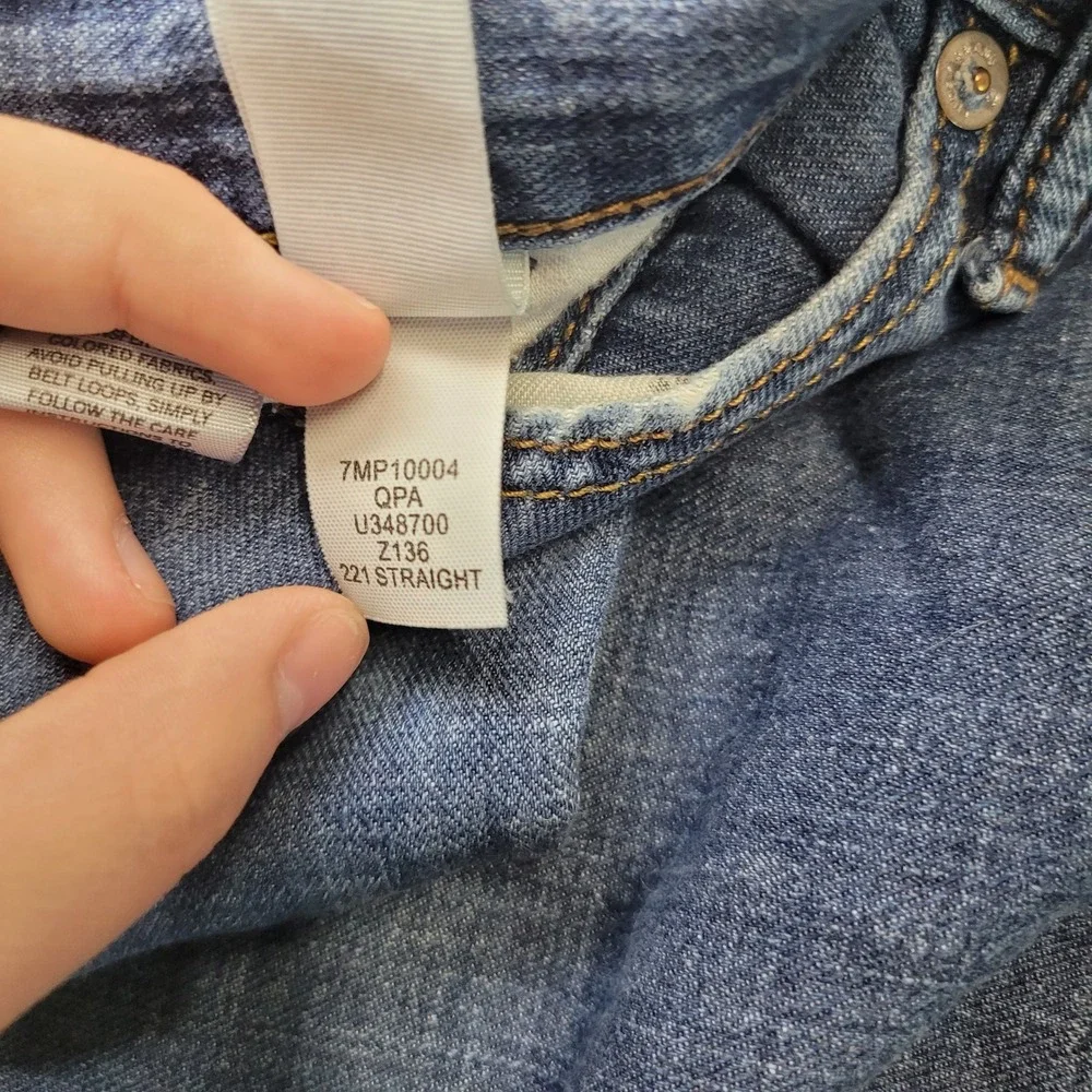 Lucky Brand 221 Straight Leg Mens Blue Denim Jeans 36x30